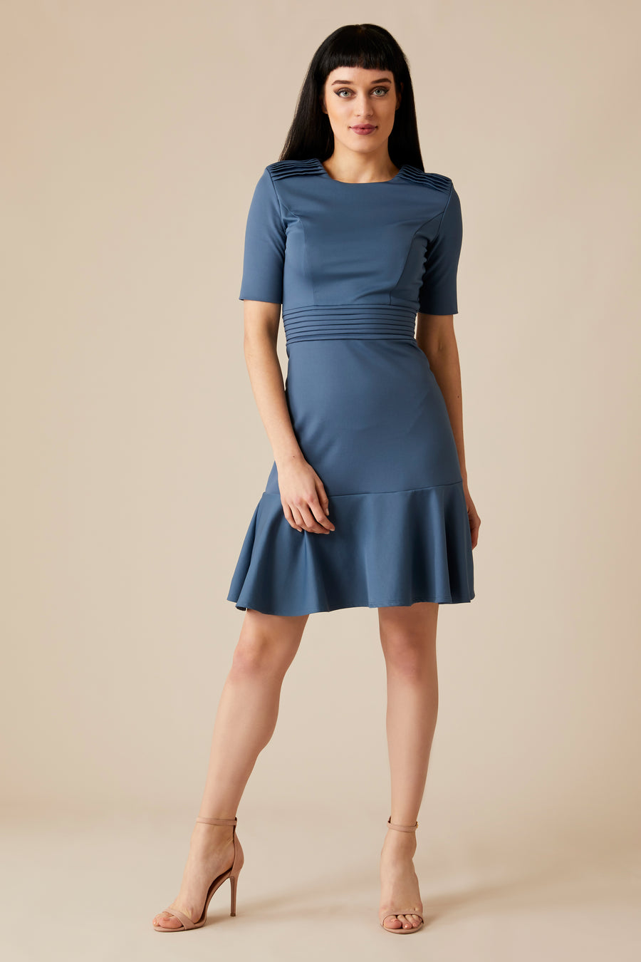 OLESYA COTTON BLEND DRESS